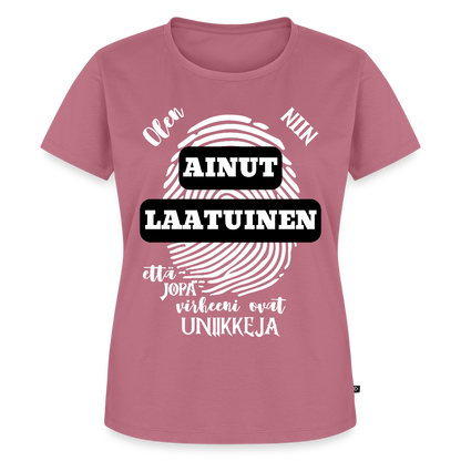 Naisten Premium T-paita Ainutlaatuinen - malva