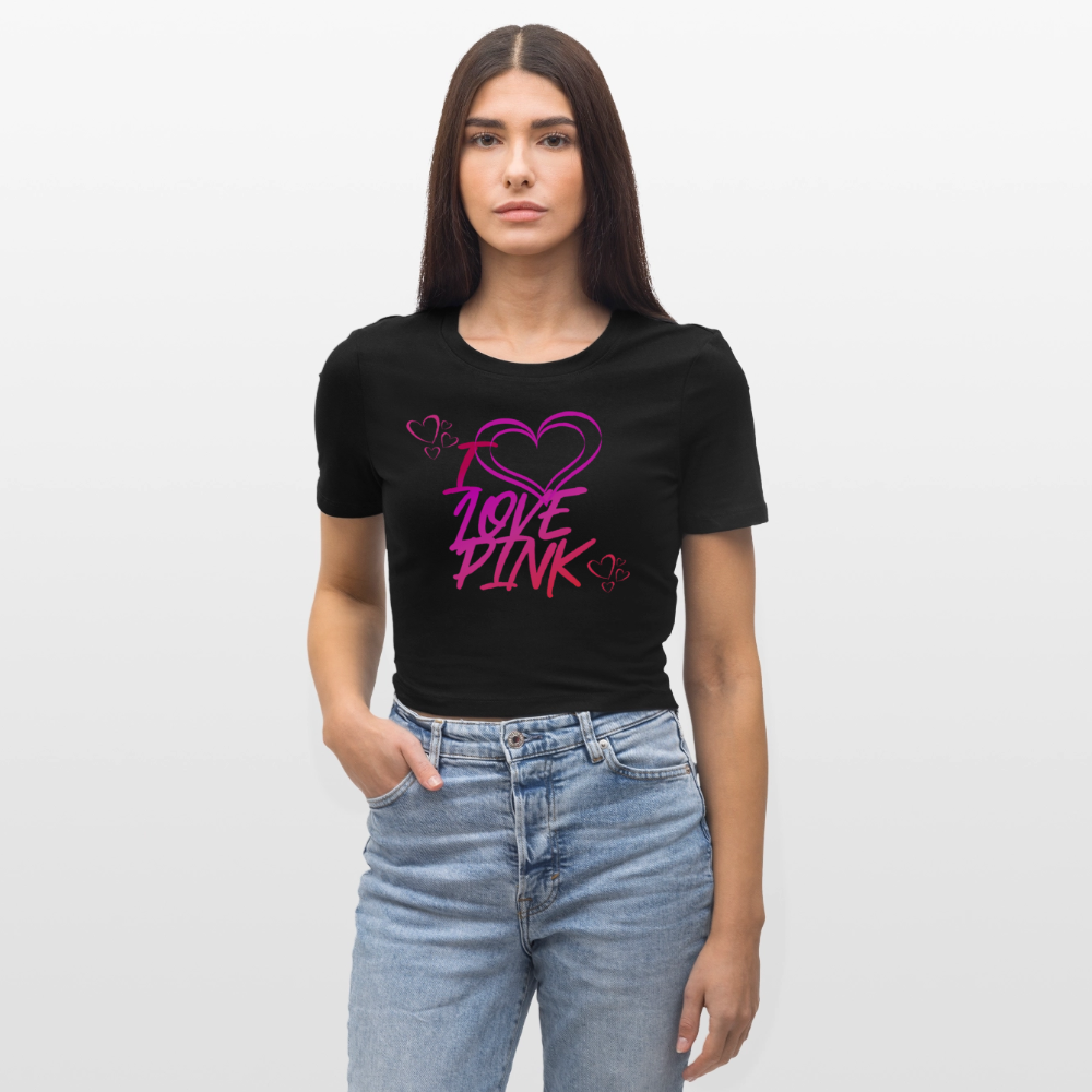Napapaita I Love Pink - musta