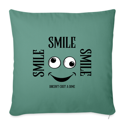Sohvatyyny täytteellä 44 x 44 cm Smile - kuusenvihreä
