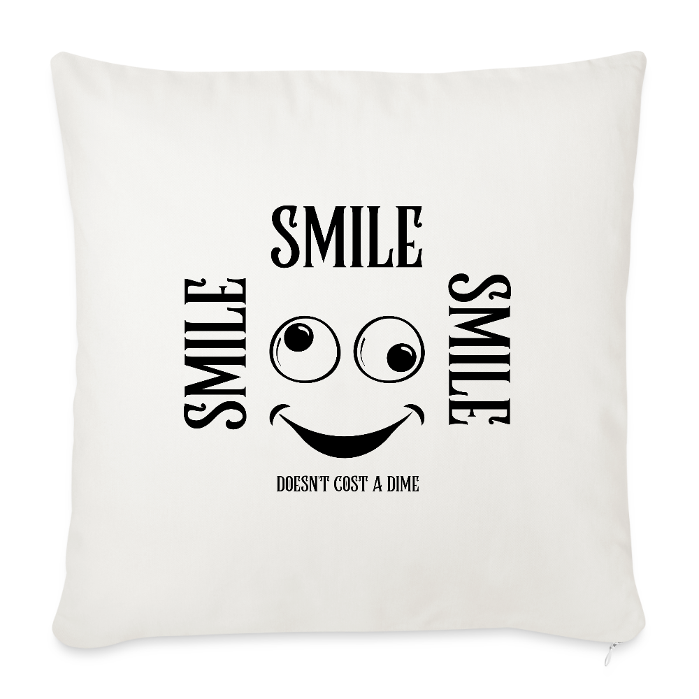 Sohvatyyny täytteellä 44 x 44 cm Smile - Luonnonvalkoinen
