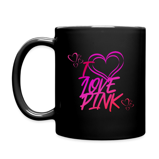Musta muki I Love Pink - musta