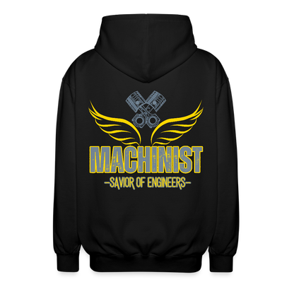 Unisex Vetoketjuhuppari Machinist - musta