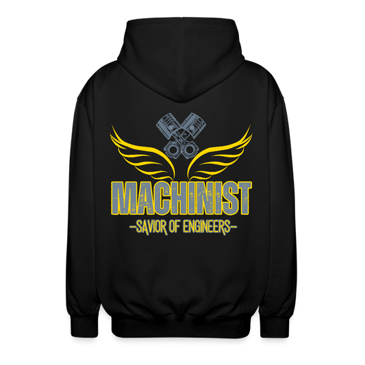 Unisex Vetoketjuhuppari Machinist - musta
