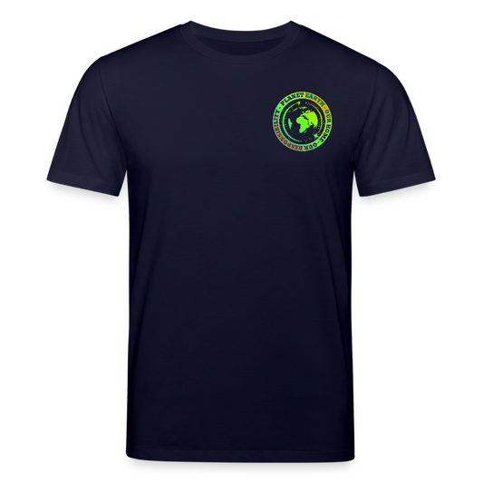 Unisex luomu t-paita Planeetta Maa - laivasto