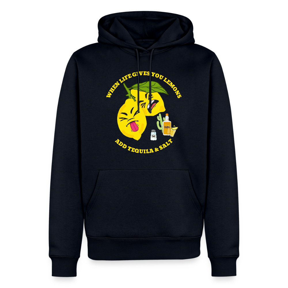 Miesten Premium huppari When life gives lemons - laivastonsininen