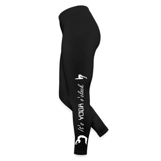 Naisten jerseyleggingsit Jooga - musta