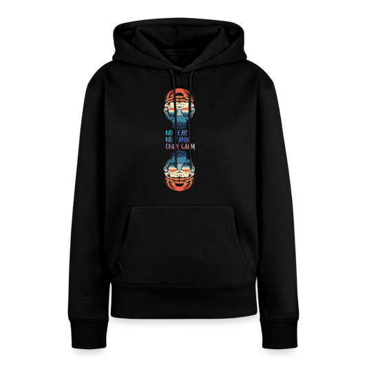 Naisten Spreadshirt Premium huppari Calm Monkey - musta