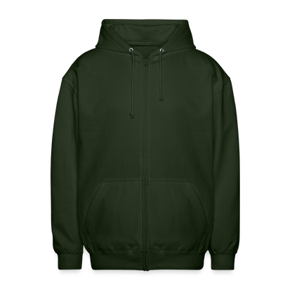 Unisex Vetoketjuhuppari Koneistaja 1 - metsänvihreä