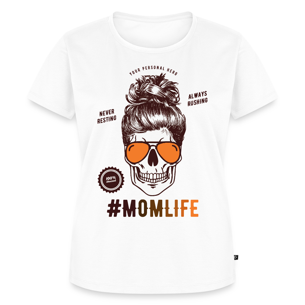 Naisten Premium T-Paita #MOMLIFE - valkoinen