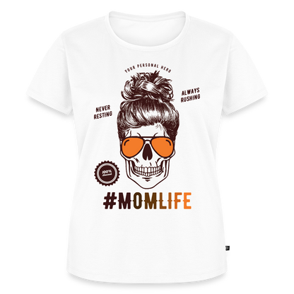 Naisten Premium T-Paita #MOMLIFE - valkoinen