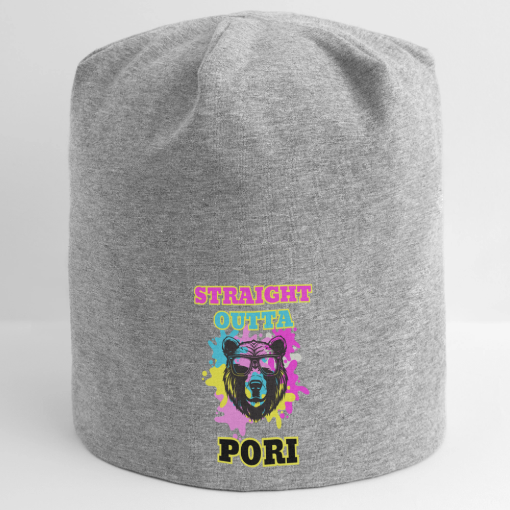 Jersey-pipo Straight Outta Pori Värikäs - harmaasävyinen