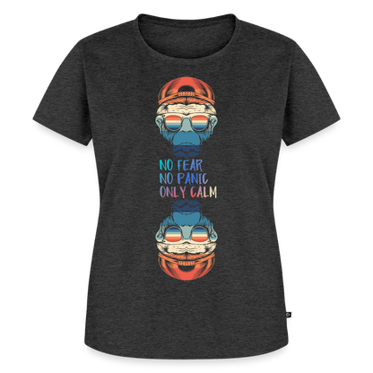 Naisten Premium T-paita Calm Monkey - meleerattu antrasiitti