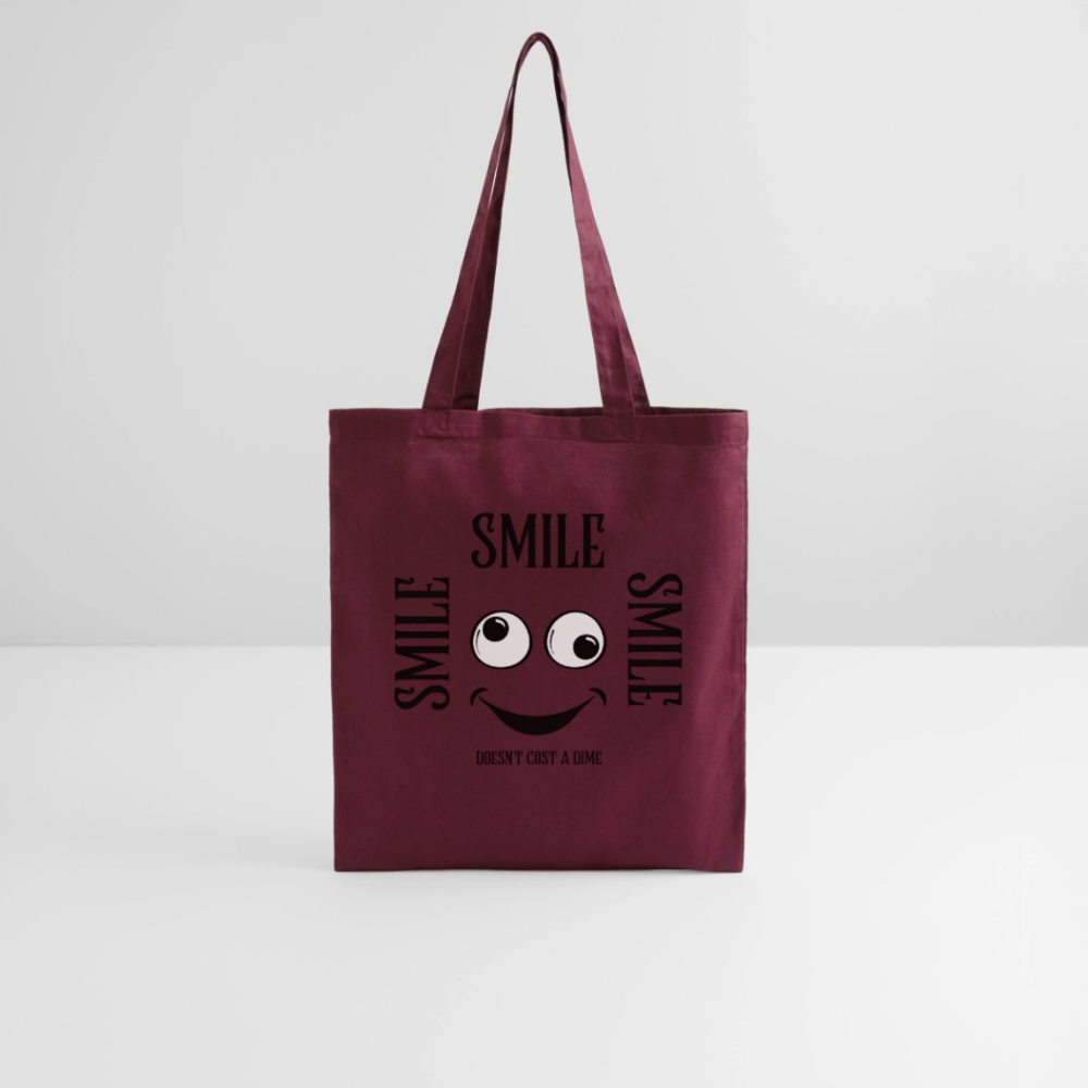 Kangaskassi Smile - burgundin punainen