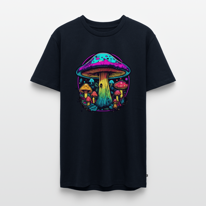 Miesten Spreadshirt Premium t-paita Värikkäällä sieniaiheella - laivastonsininen