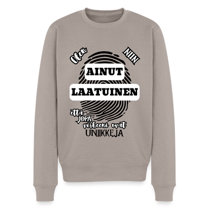 Miesten Premium collegepaita AInutlaatuinen Vaaleat värit - taupe
