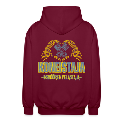 Unisex Vetoketjuhuppari Koneistaja 2 - bordeaux