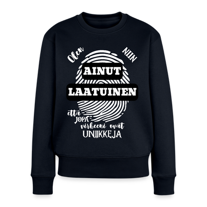 Naisten Premium collegepaita Ainutlaatuinen - laivastonsininen