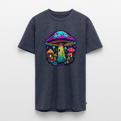 Miesten Spreadshirt Premium t-paita Värikkäällä sieniaiheella - deniminsininen 