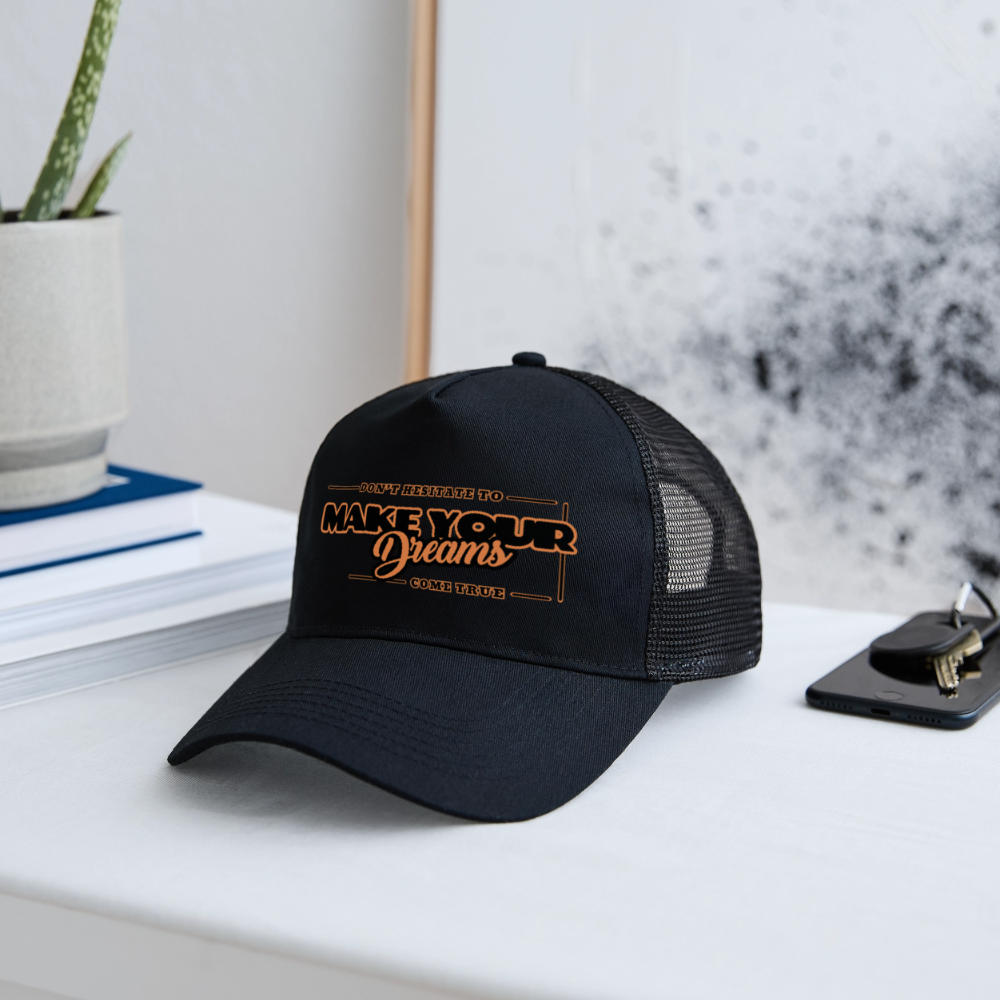 Trucker Lippis make your dreams come true - musta/musta