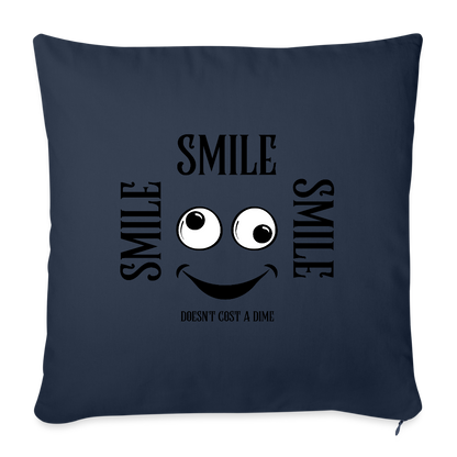 Sohvatyyny täytteellä 44 x 44 cm Smile - navy