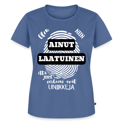 Naisten Premium T-paita Ainutlaatuinen - kyyhkynsininen