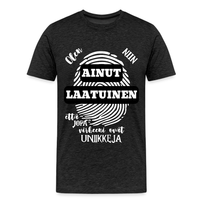 Miesten Premium T-paita Ainutlaatuinen - hiilenharmaa