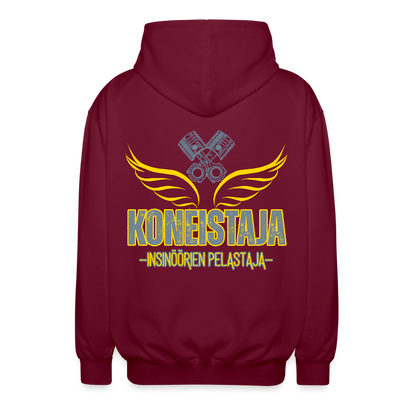 Unisex Vetoketjuhuppari Koneistaja 1 - bordeaux