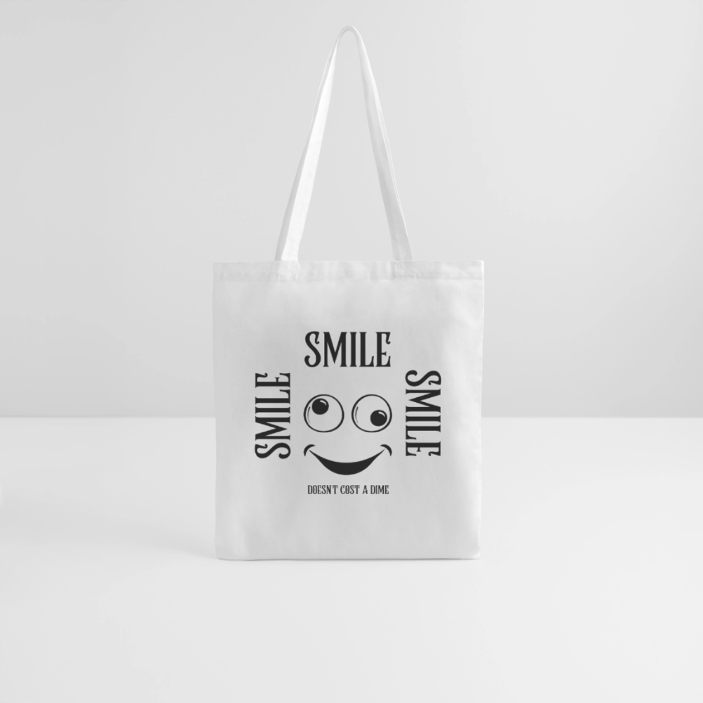 Kangaskassi Smile - valkoinen
