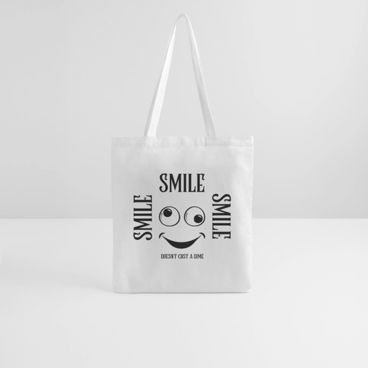 Kangaskassi Smile - valkoinen