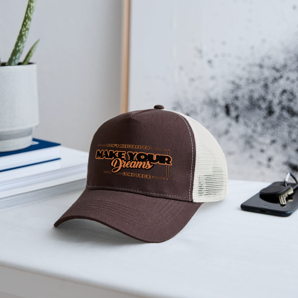 Trucker Lippis make your dreams come true - ruskea/beige