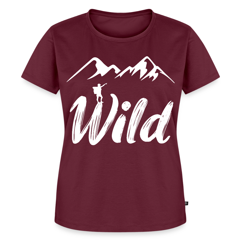 Naisten Premium T-Paita Wild - viininpunainen