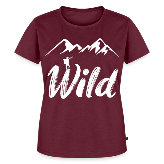 Naisten Premium T-Paita Wild - viininpunainen