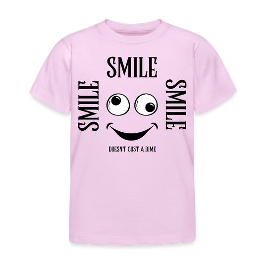 B&C Lasten T-Paita Smile 3-8-Vuotiaille - vaalea pinkki