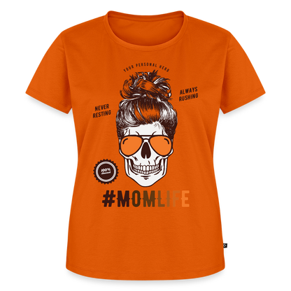 Naisten Premium T-Paita #MOMLIFE - oranssi 
