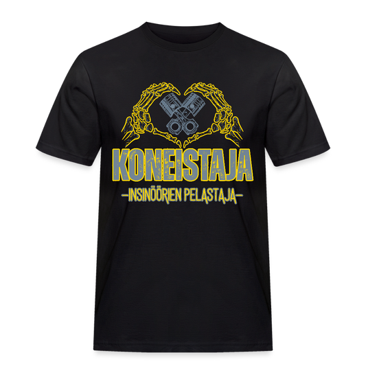 Miesten Workwear T-paita Koneistaja 2 - musta