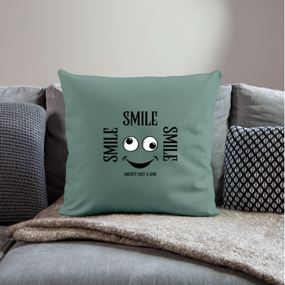 Sohvatyyny täytteellä 44 x 44 cm Smile - kuusenvihreä