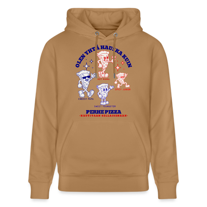 Unisex luomuhuppari Perhe Pizza - toffee 