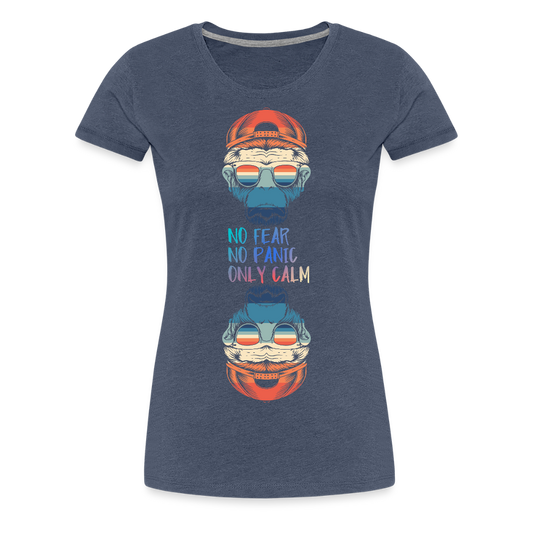 Naisten Premium T-paita Calm Monkey - kanervansininen