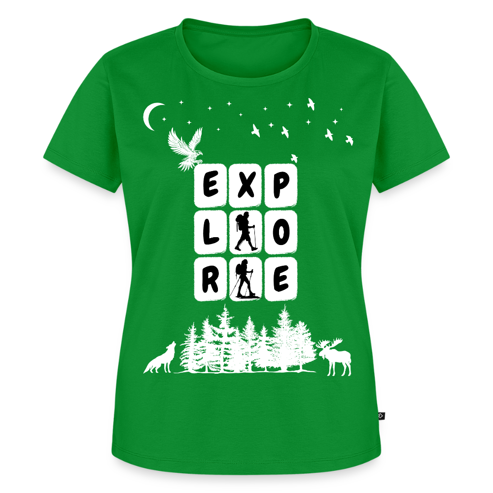 Naisten Premium T-paita Explore - vihreä
