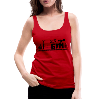Naisten Spreadshirt Premium hihaton T-paita Sali - punainen