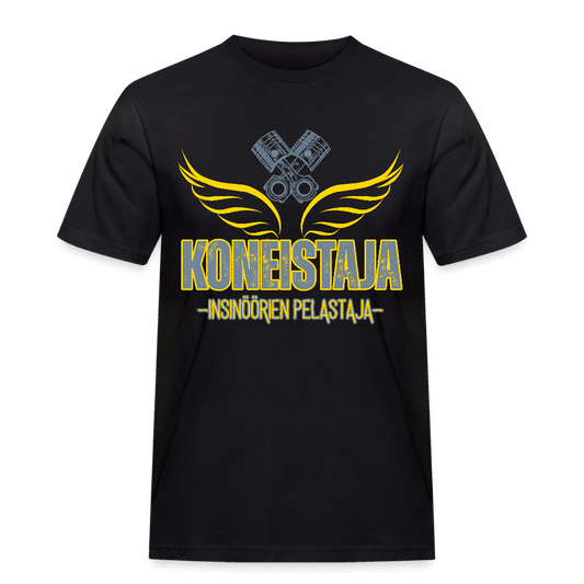 Miesten Workwear T-paita Koneistaja 1 - musta