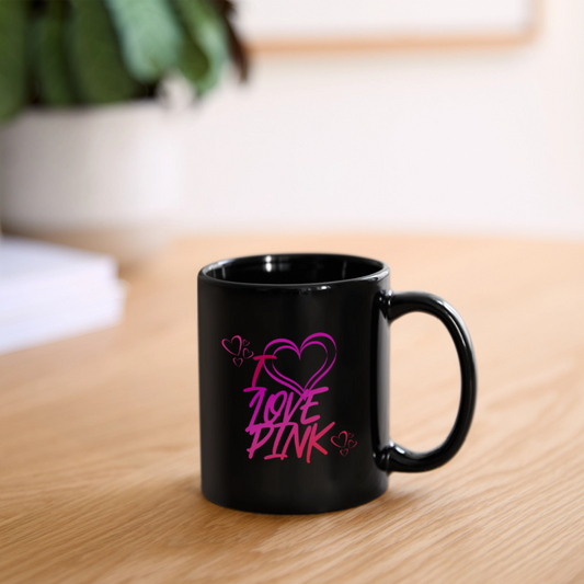 Musta muki I Love Pink - musta
