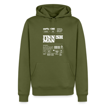 Miesten Premium huppari Suomalaisen Miehen Pakkaus - khaki