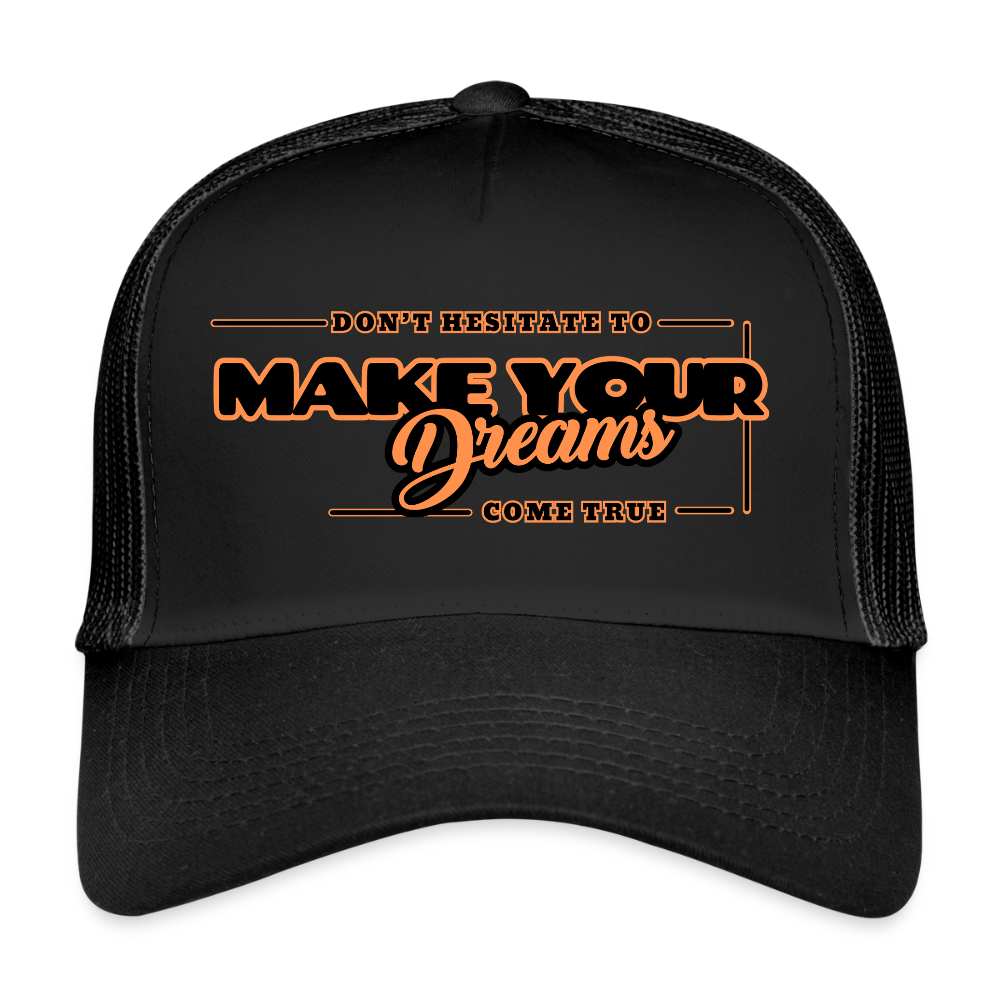 Trucker Lippis make your dreams come true - musta/musta