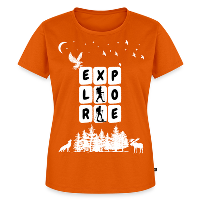 Naisten Premium T-paita Explore - oranssi 