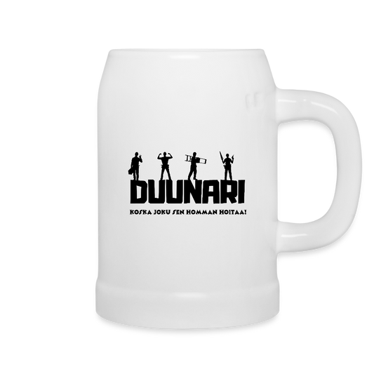 Oluttuoppi Duunari Printillä - valkoinen