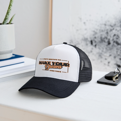 Trucker Lippis make your dreams come true - valkoinen/musta