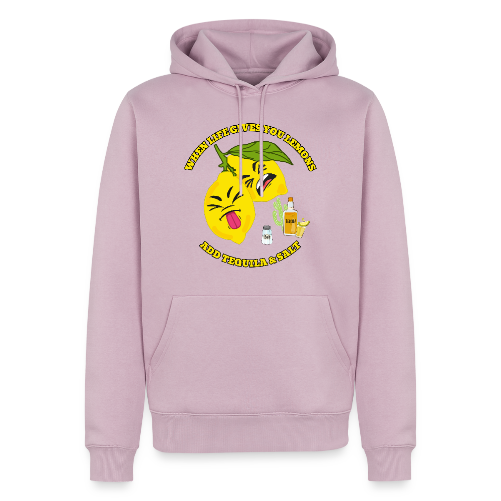 Miesten Premium huppari When life gives lemons - vanha roosa