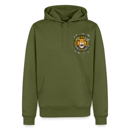Miesten Premium huppari Leijonan asenne - khaki