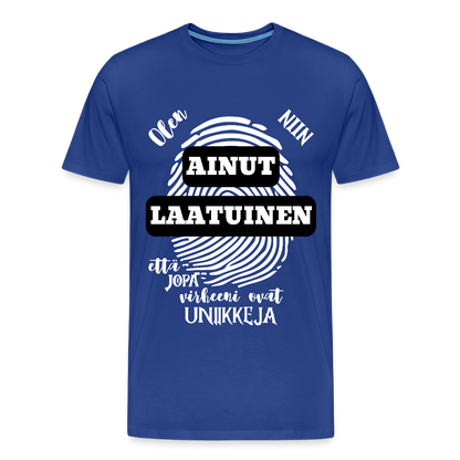 Miesten Premium T-paita Ainutlaatuinen - kuninkaansininen